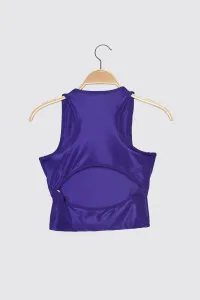 Trendyol Purple Cut Out Detailed Sports Blouse #256158