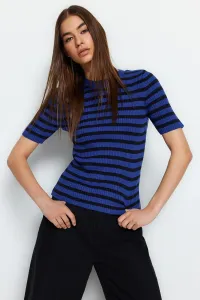 Trendyol Saks Basic Striped Knitwear Sweater