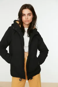 Trendyol Black Hooded Inflatable Coat