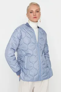 Trendyol Winter Jacket - Blue - Bomber jackets