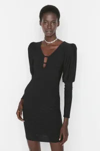 Trendyol Black Piping Detailed Dress