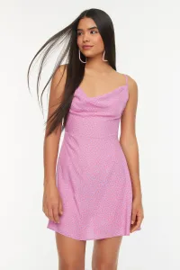 Trendyol Viscose Super Mini Dress with Fuchsia Straps #771073