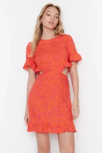 Trendyol Dress - Orange - Ruffle both