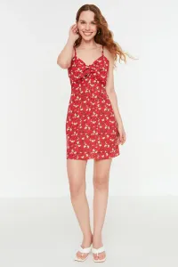 Trendyol Red Cut Out Detailed Woven Dress