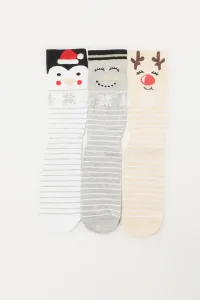 Trendyol Multicolored 3-Pack Christmas Theme Socks