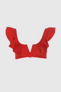 Trendyol Red Bralette Frilly Bikini Top #64782