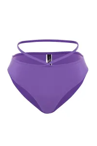 Trendyol Purple Pile Regular Leg Bikini Bottoms