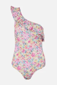 Trendyol Floral Patterned One-Shoulder Flounce Detailed Swimsuit #1334790