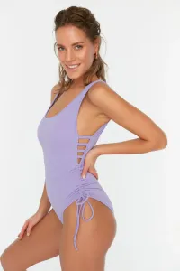 Trendyol Lilac Textured Cut Out Detailed Swimsuit #1375376