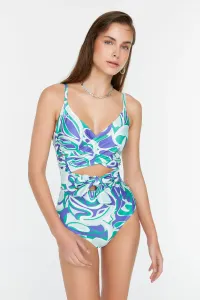 Trendyol Swimsuit - Purple - Floral
