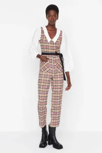 Trendyol Multicolored Belted Collar Detailed Jumpsuit