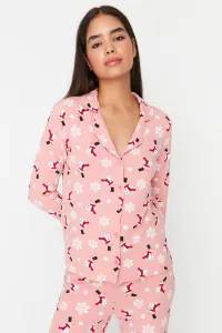 Trendyol Multicolored Printed Knitted Pajamas Set