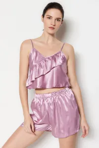 Trendyol Pajama Set - Pink - Plain #1824248