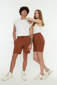 Trendyol Shorts - Brown - Normal Waist #155684
