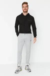 Trendyol Gray Melange Men's Slim Fit Elastic Legs Knitted Sweatpants #1354457