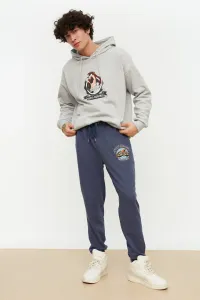 Trendyol Indigo Men's Regular Fit Printed Sweatpants