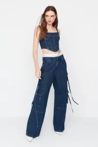 Jeans da donna Trendyol TPRAW23JE00005/Blue