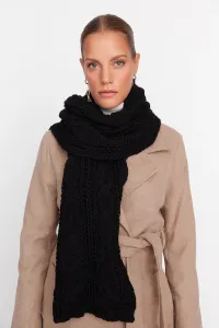 Trendyol Black Knitted Detailed Scarf