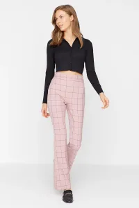 Trendyol Dry Rose Flare Fit Woven High Waist Trousers