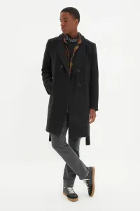 Trendyol Black Men's Regular Fit Long Coat