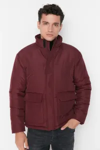 Trendyol Claret Red Men's Regular Fit Puffy Winter Coat