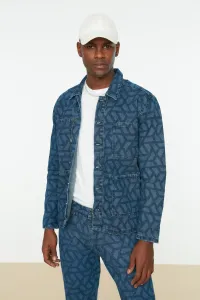 Trendyol Indigo Men's Regular Fit Laser Printed Jacket #1593025