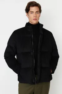 Trendyol Black Men's Regular Fit Corduroy Coat