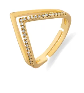 Troli Affascinante anello aperto placcato oro VKJ110G