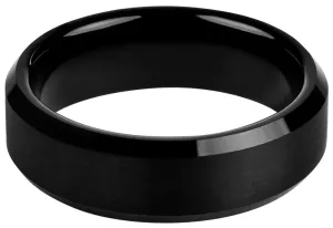 Troli Anello in tungsteno nero 68 mm