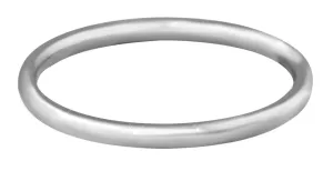 Troli Anello minimal in acciaio Silver 50 mm #2606841