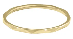 Troli Anello minimal placcato in oro dal design raffinato Gold 51 mm