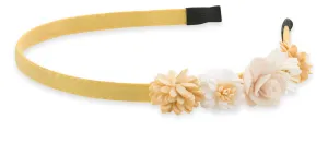 Troli Cerchietto per capelli giallo elegante con fiori