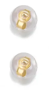 Troli Chiusura per orecchini - 2 paia Silicone Gold