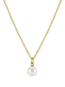 Troli Elegante collana placcata oro con perla VJMS002NR