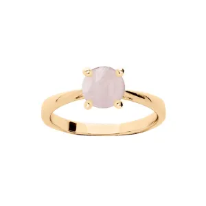 Troli Fine anello placcato oro con quarzo rosa PO/SR09587I 60 mm