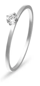 Troli Grazioso anello in acciaio con cristallo 49 mm