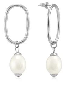 Troli Incantevoli orecchini in acciaio con perle VAAJDE201461S