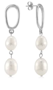 Troli Incantevoli orecchini in acciaio con perle VAAJDE201462S