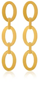Troli Lussuosi orecchini placcati in oro realizzati in acciaio VAAXF374G