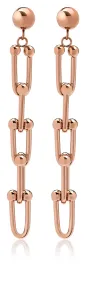 Troli Moderni orecchini in acciaio placcati in oro rosa VESE0585RG