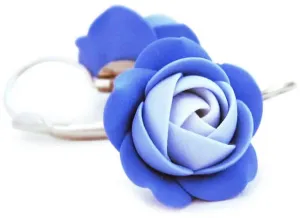 Troli Orecchini fiori pendenti blu