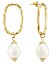 Troli Orecchini placcati in oro con perle VAAJDE201461G