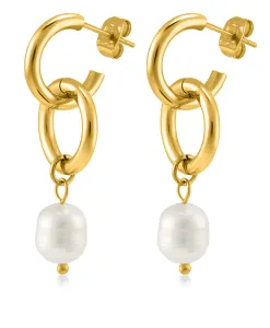 Troli Orecchini placcati in oro con perle VAAJDE201463G