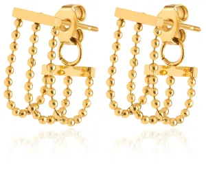 Troli Originali orecchini placcati oro con catene #535329