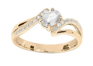 Troli Splendido anello placcato in oro con cristallo PO/SR09000D 50 mm