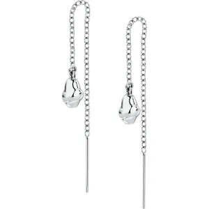 Trussardi Eleganti orecchini lunghi in acciaio T-Design TJAXA15