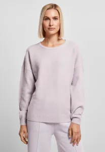 Women's chunky fluffy soft lilac sweater