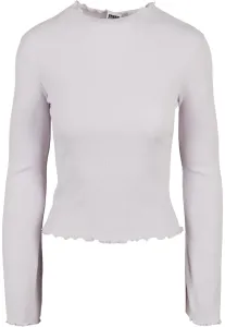 Women's soft lilac long-sleeved turtleneck