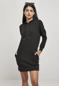 Women's Organic Oversized Terry Hooded Dress Black #2923108