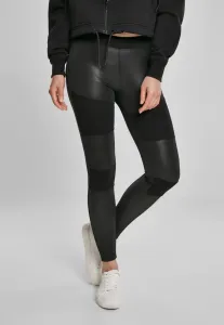 Women's faux leather leggings black